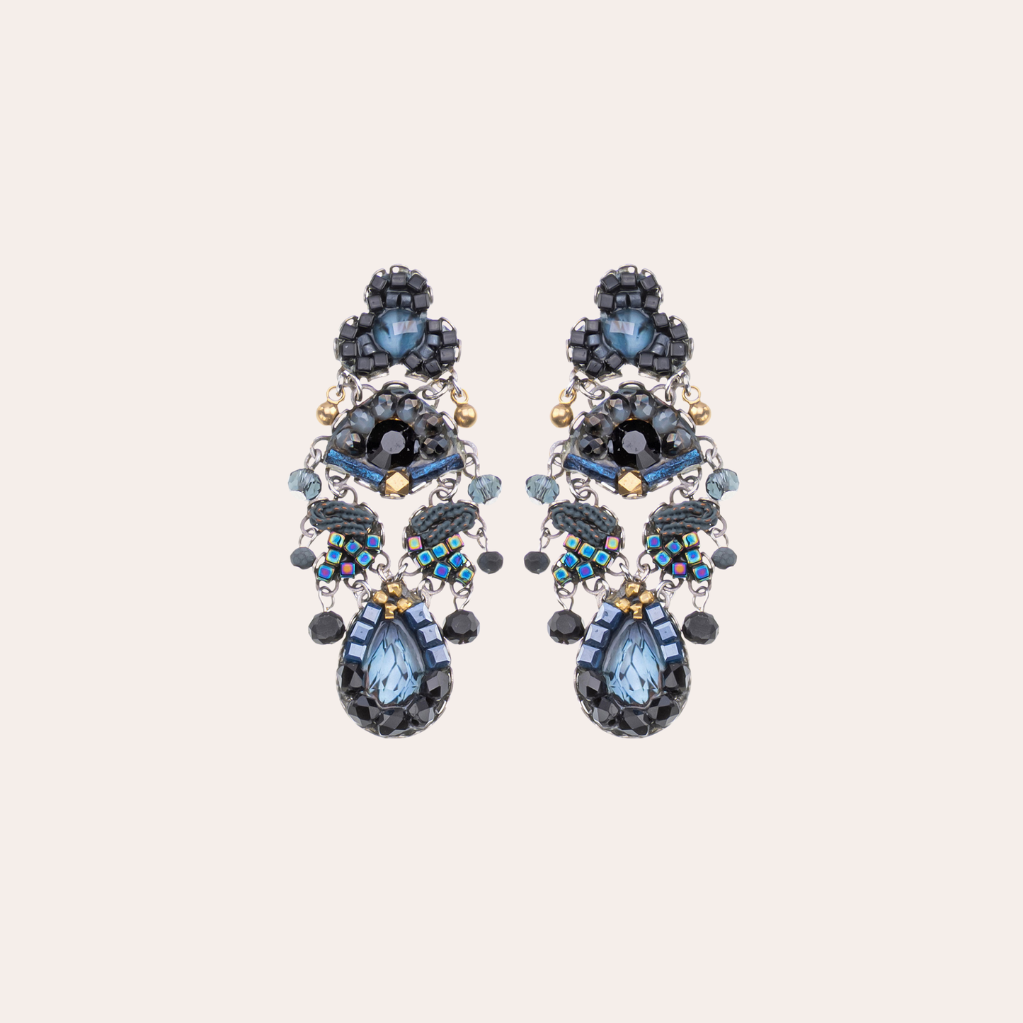 Boucles d'oreilles Ayala Bar - Indigo Summits bleues