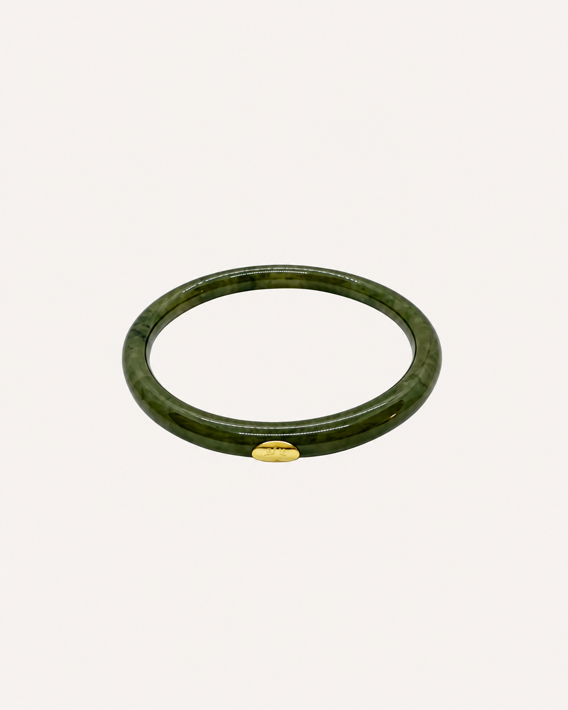 GAS Bijoux Bracelet - Khaki / Gold Acetate Caftan Bangle