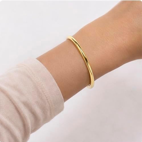 Gold Plated Stainless Steel Bangle