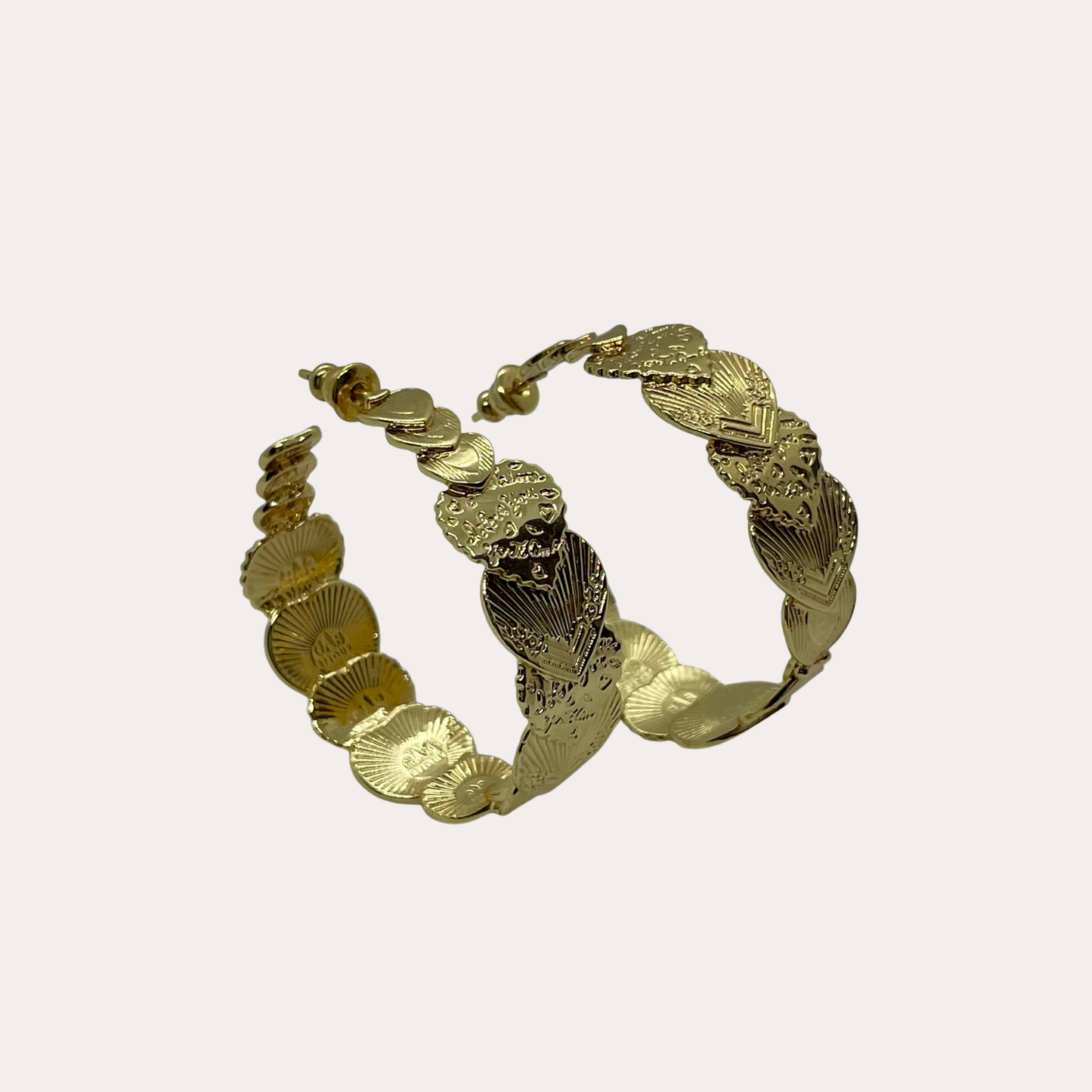 Boucles d'oreilles GAS Bijoux - créoles Cuore or grand modèle