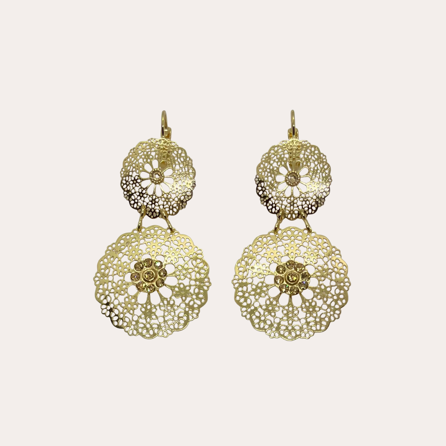 Boucles d'oreilles GAS Bijoux - Flocon bis mini or