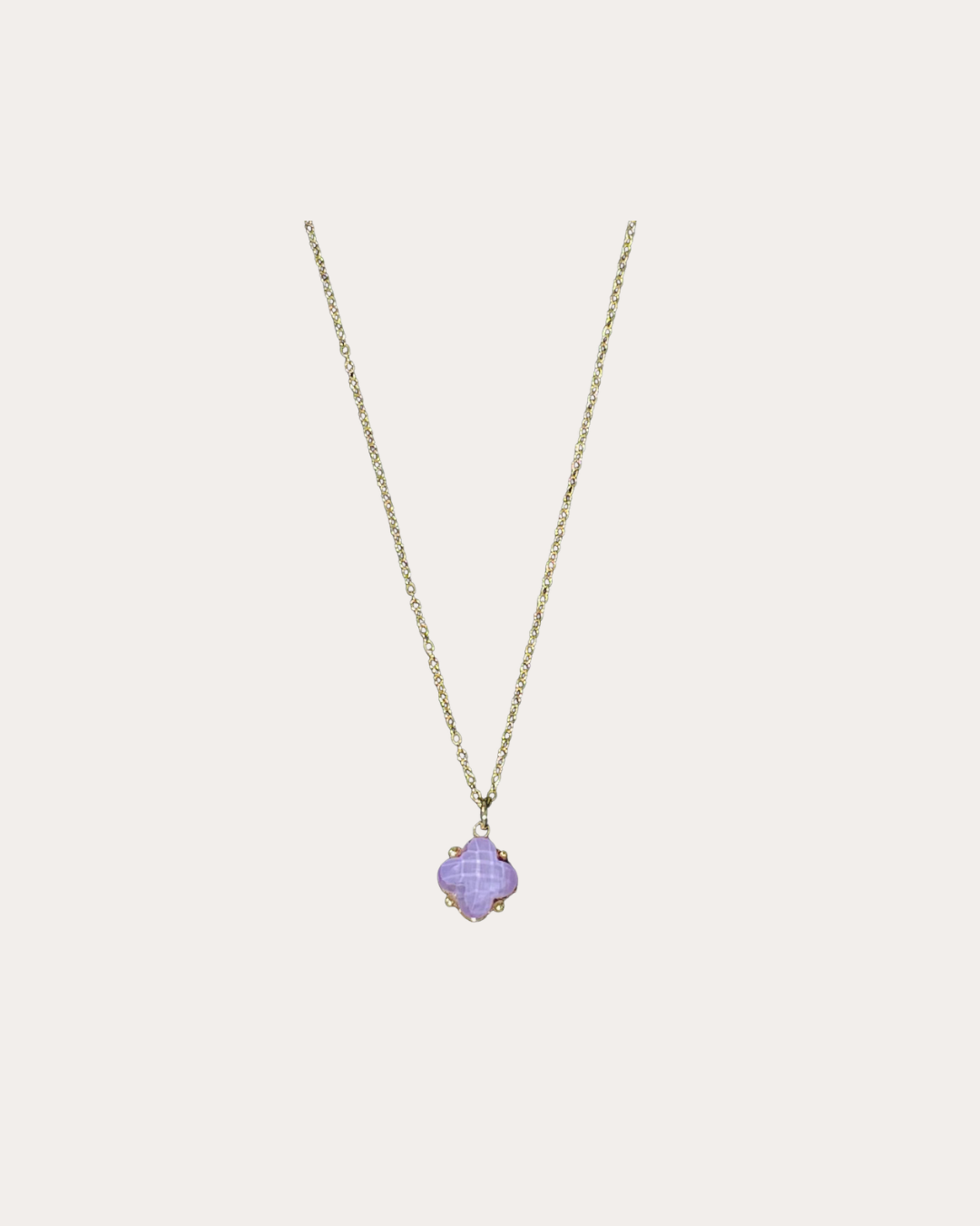 Chorange Jewelry Necklace - ANGELINE gold / purple