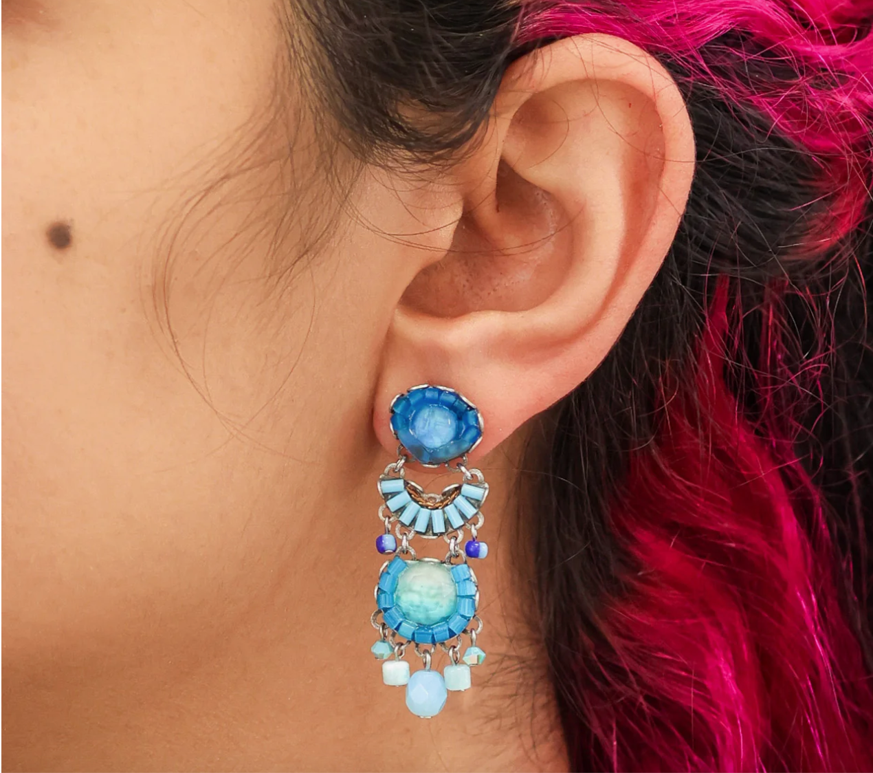Ayala Bar Earrings - Blue Bayou Sky Turquoise