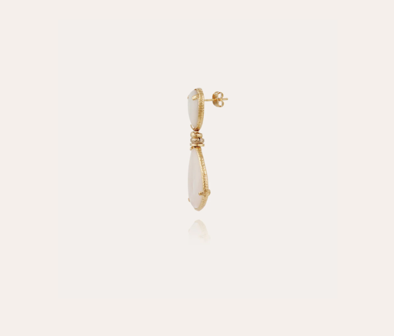 Boucles d'oreilles GAS Bijoux - Silia nacre / or