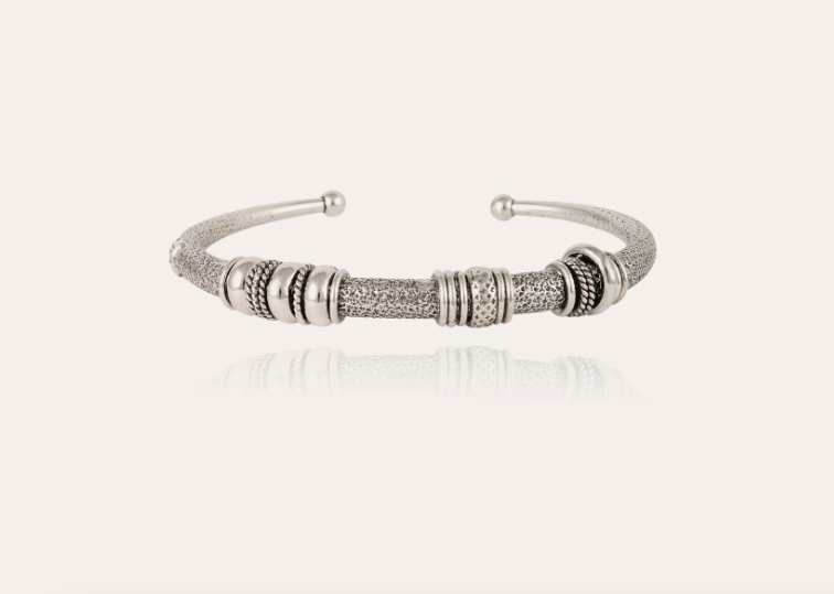 Jonc GAS Bijoux - Maranzana martelé argent
