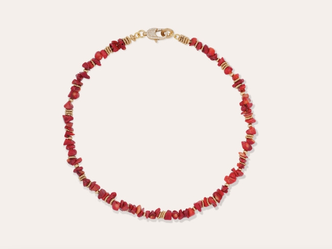 Collier GAS Bijoux - Aloha mini corail bambou or