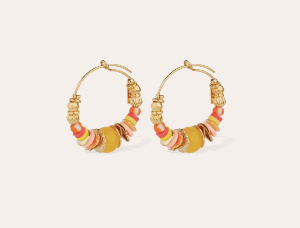 Boucles d'oreilles GAS Bijoux - Créoles Aloha mini or