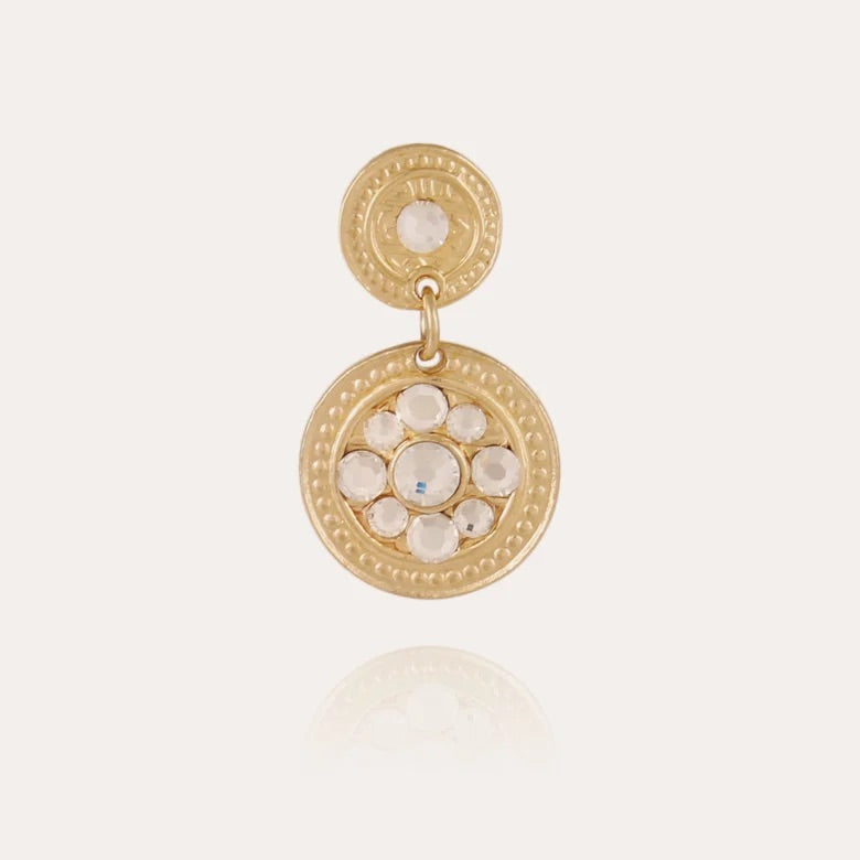 Boucles d'oreilles GAS Bijoux - Sequin simple or