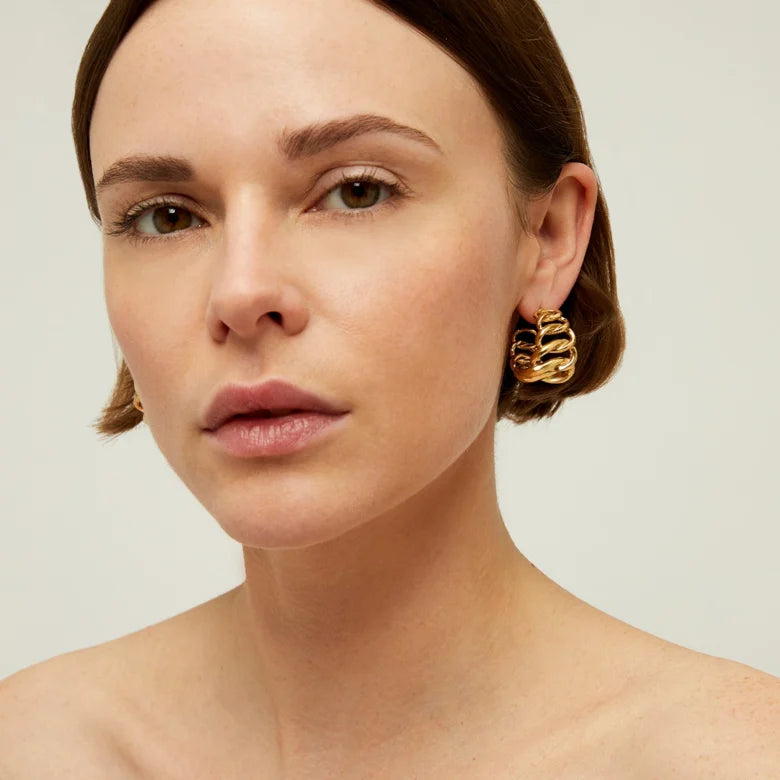 Gas Bijoux earrings - Bronx gold hoop earrings
