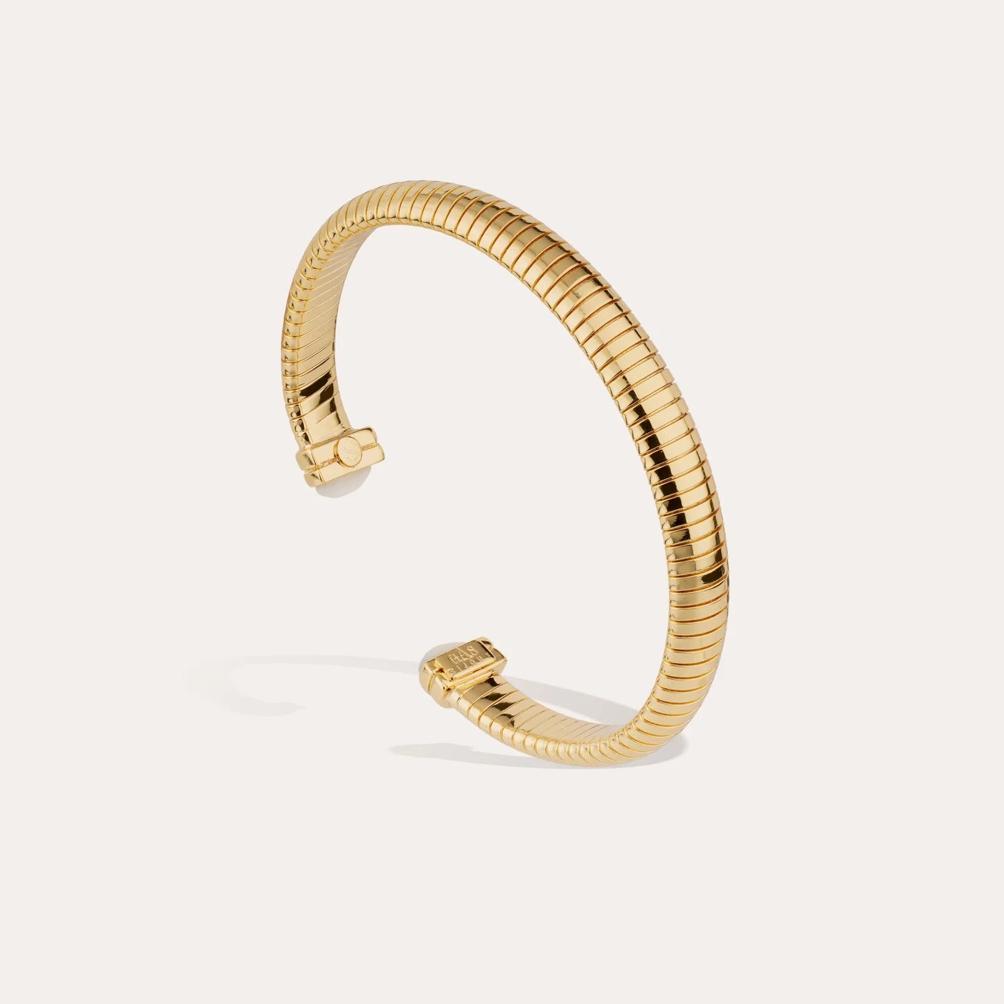 Bracelet jonc Gas Bijoux - Antigone or / Nacre blanche