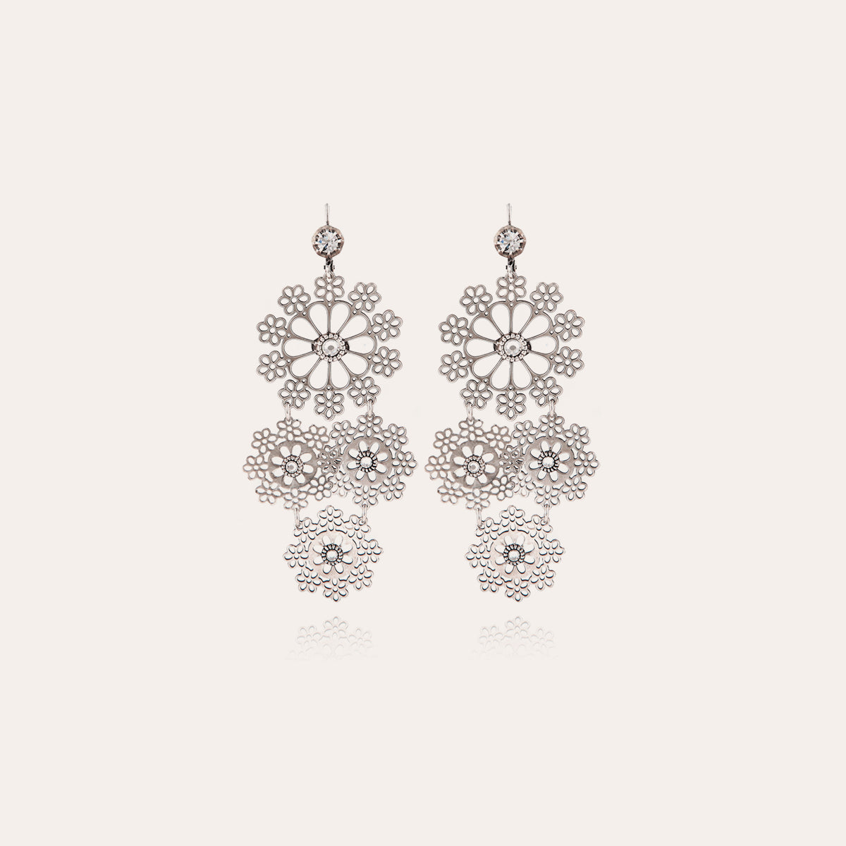 Boucles d'oreilles GAS Bijoux - Neige mini argent