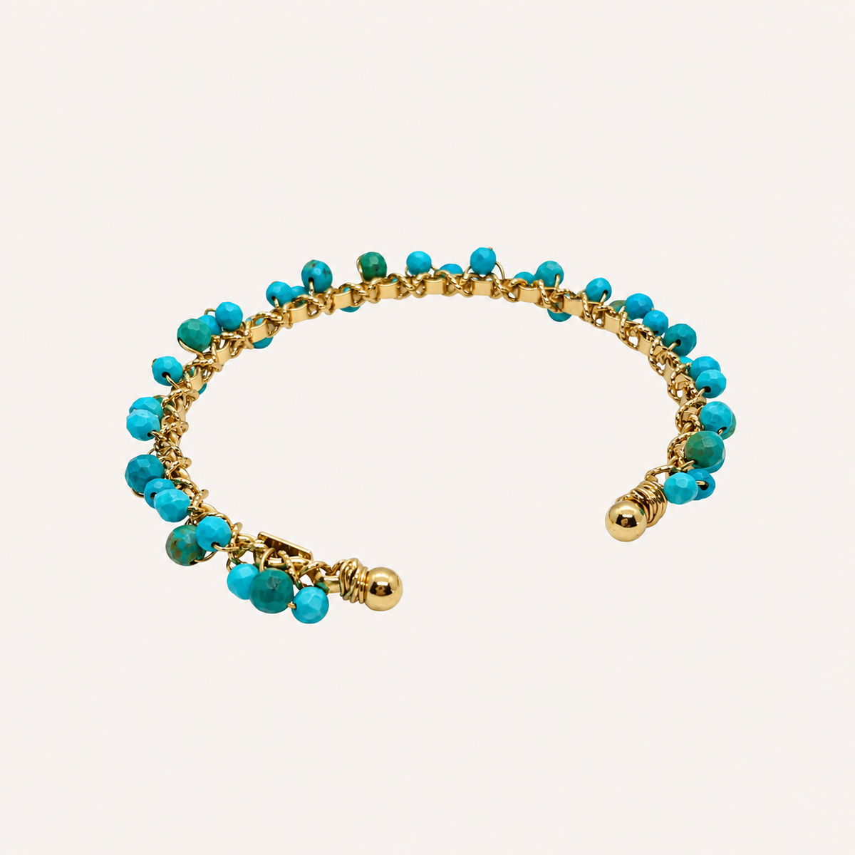 GAS Bijoux Bangle - Orphée gold / turquoise