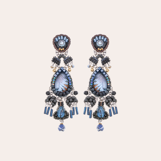 Boucles d'oreilles Ayala Bar - Indigo Summits bleues