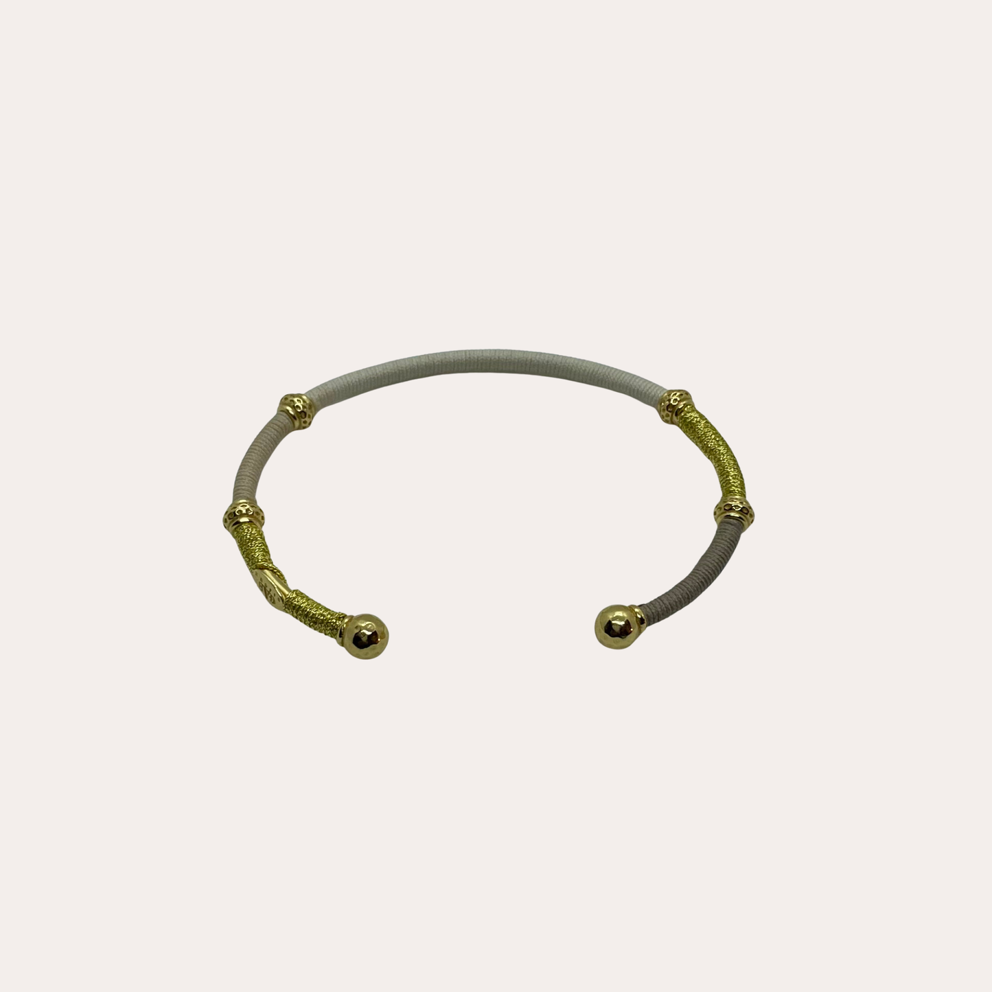 Bracelet GAS Bijoux - Jonc Zanzifull or beige / taupe