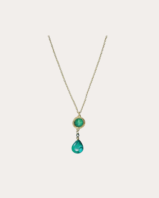 Collier Chorange Bijoux - KATCO or / vert / malachite