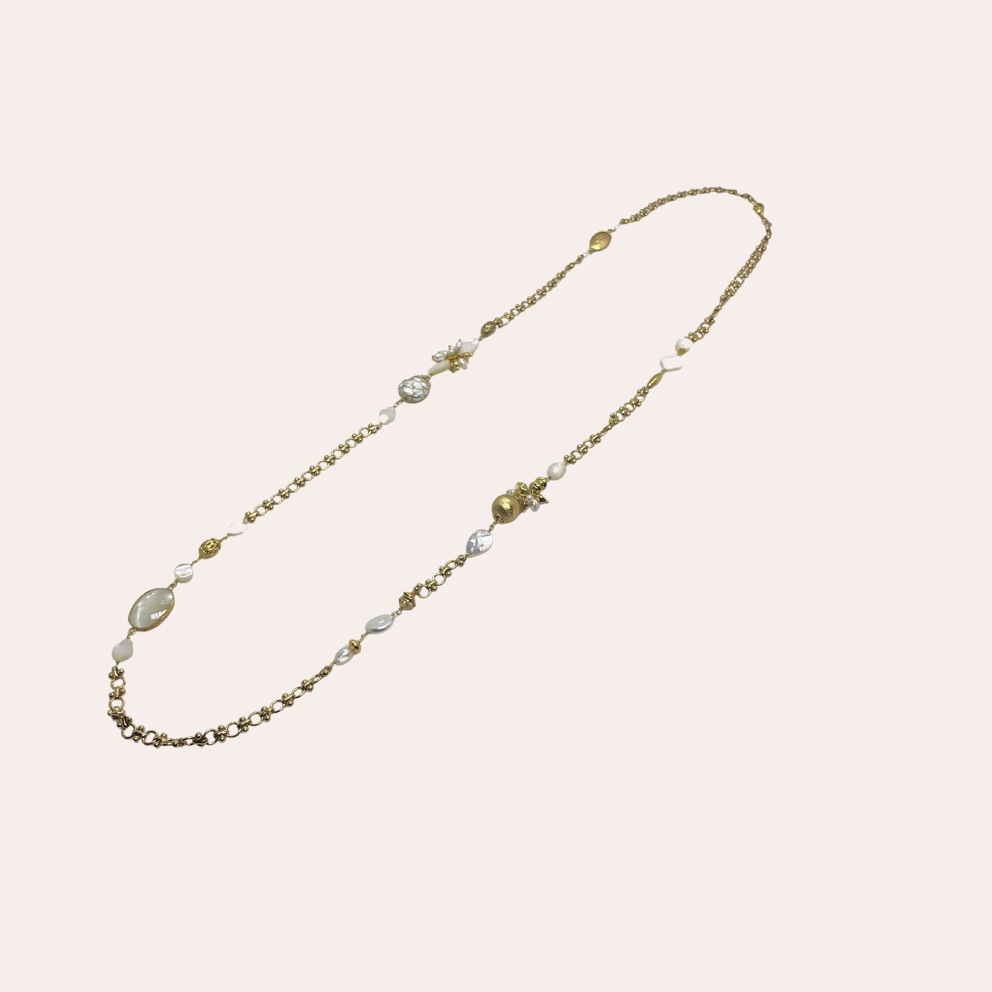 Sautoir GAS Bijoux -  Victorien or /  Nacre blanche