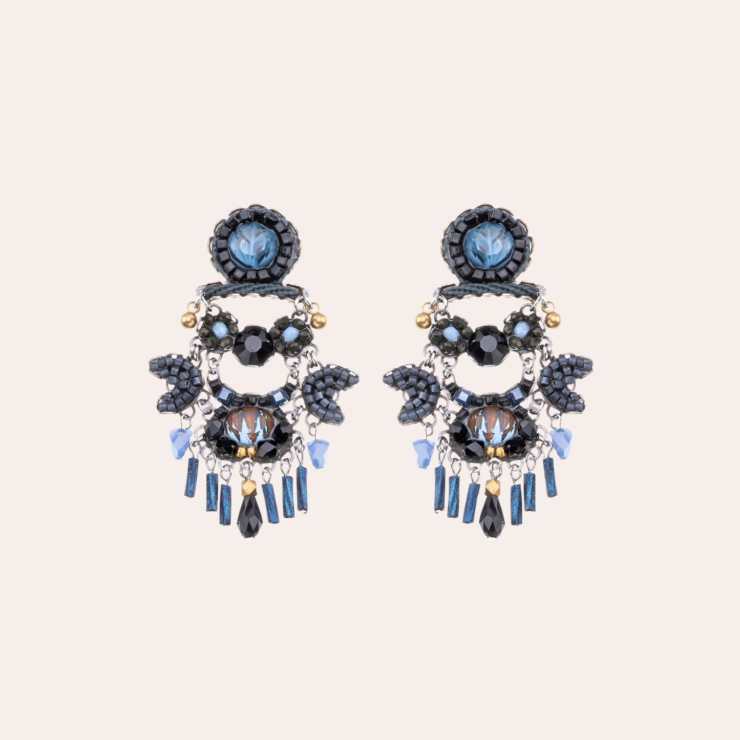 Boucles d'oreilles Ayala Bar - Indigo Summits bleues