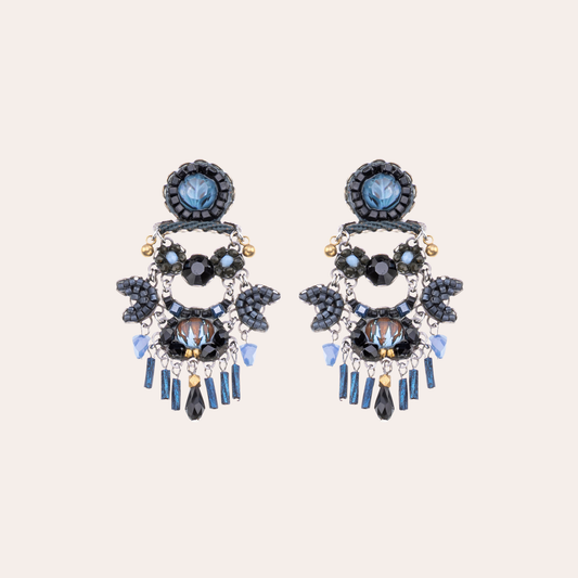 Boucles d'oreilles Ayala Bar - Indigo Summits bleues