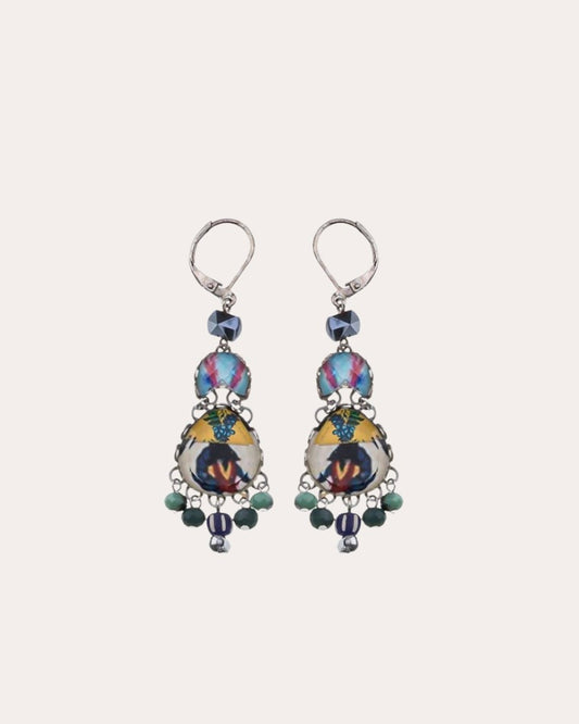 Ayala Bar Earrings - Multicolor Candy Twist Lolly