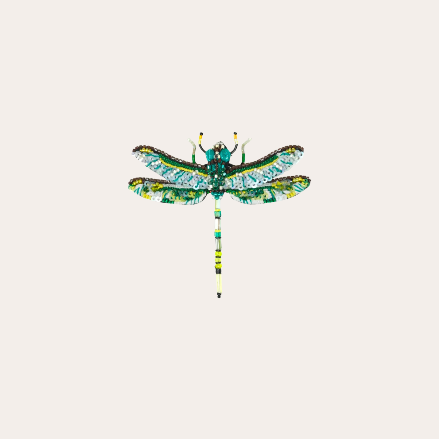 Broche Trovelore - Libellule Verte Darner