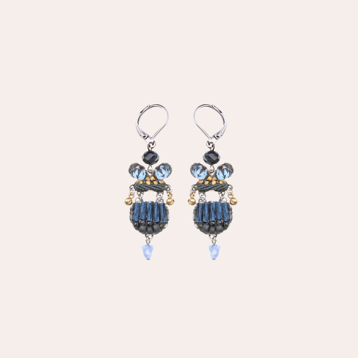 Boucles d'oreilles Ayala Bar - Indigo Summits bleues