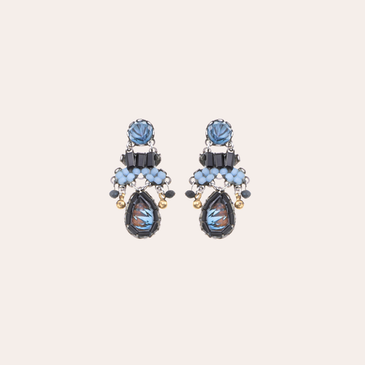 Boucles d'oreilles Ayala Bar - Indigo Summits bleues