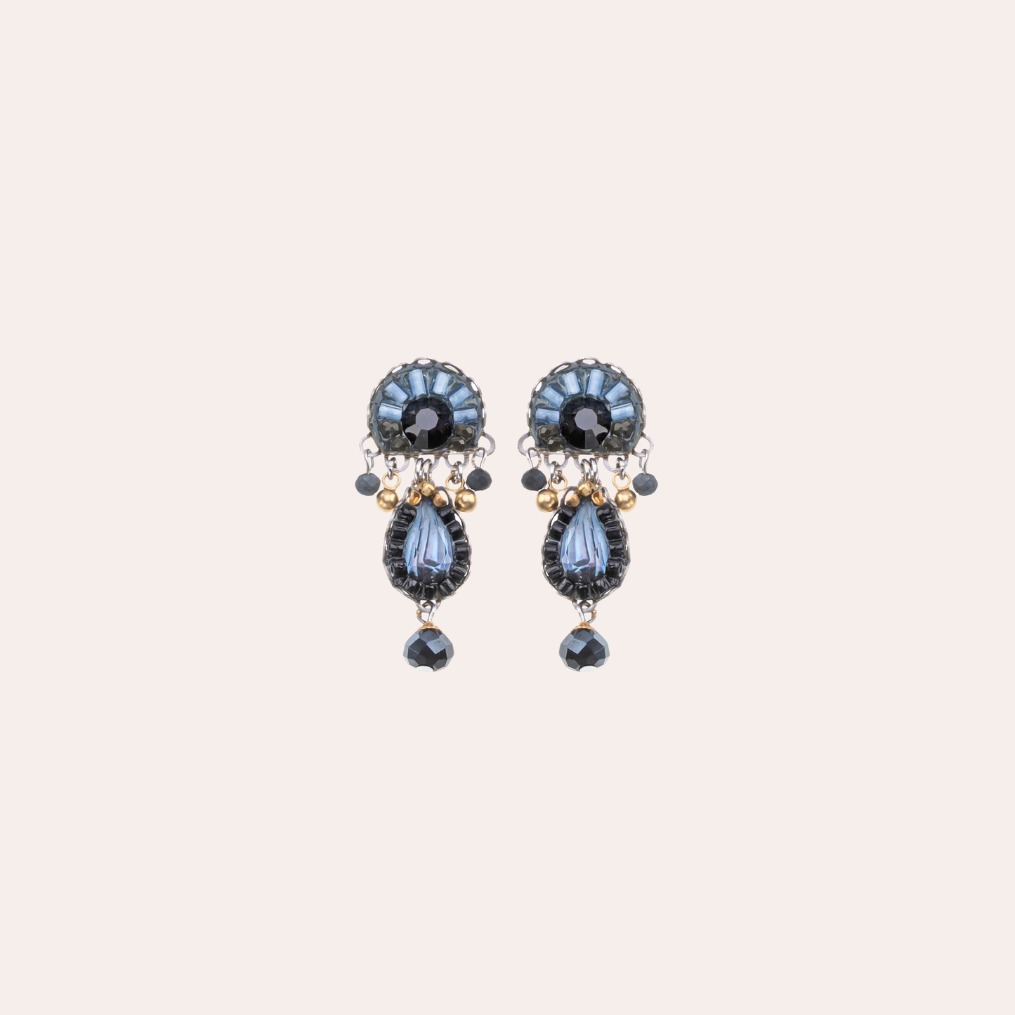 Boucles d'oreilles Ayala Bar - Indigo Summits bleues