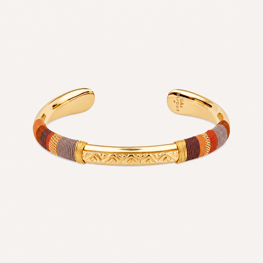 GAS Bijoux bracelet - Brick gold / taupe Massai