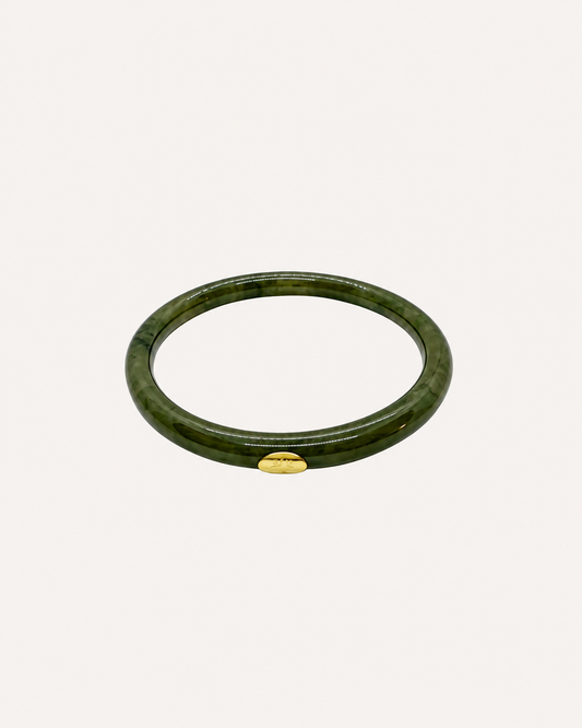 GAS Bijoux Bracelet - Khaki / Gold Acetate Caftan Bangle