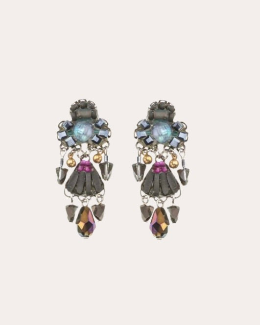 Ayala Bar Earrings - Obsidian Ebony / Black