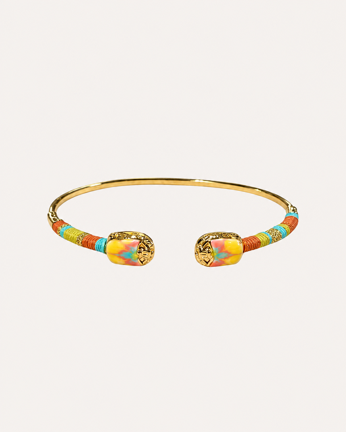 Gas Bijoux bracelet - Small Duality Scaramouche gold enamel