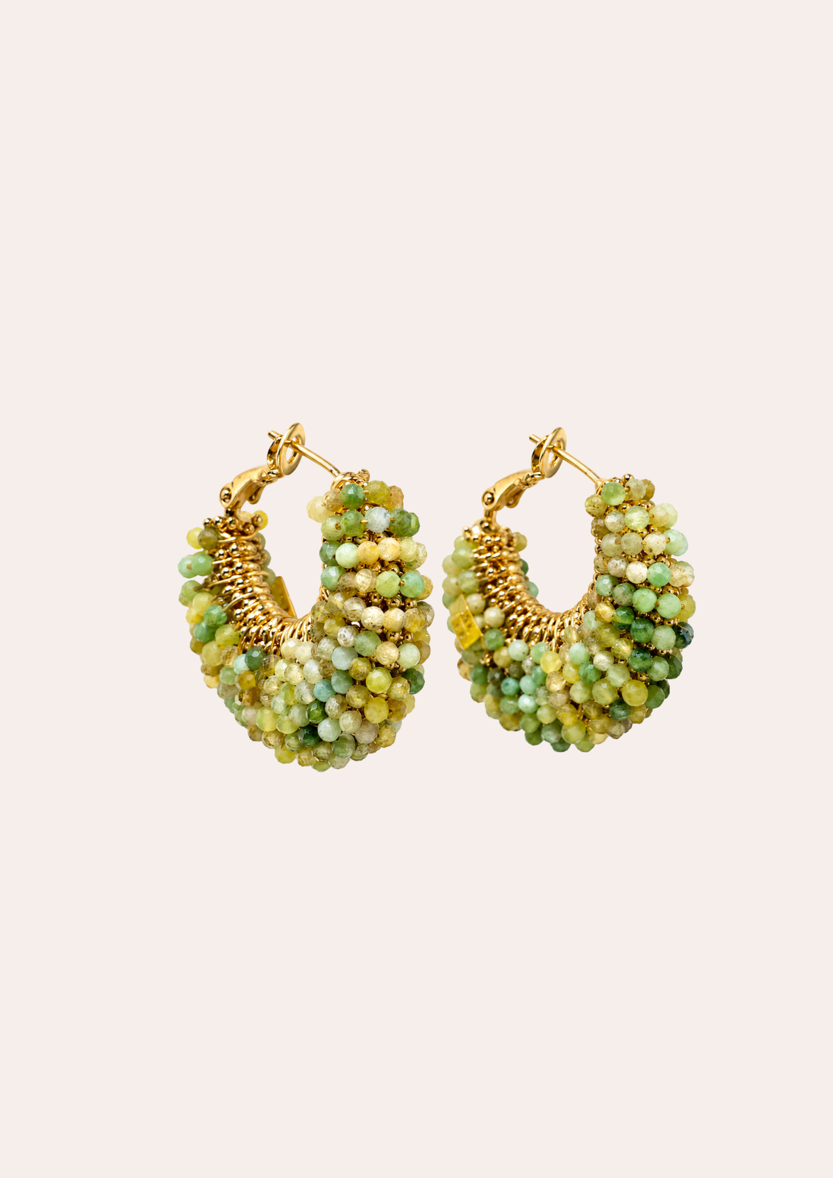 GAS Bijoux earrings - Izzia small model acid green gold