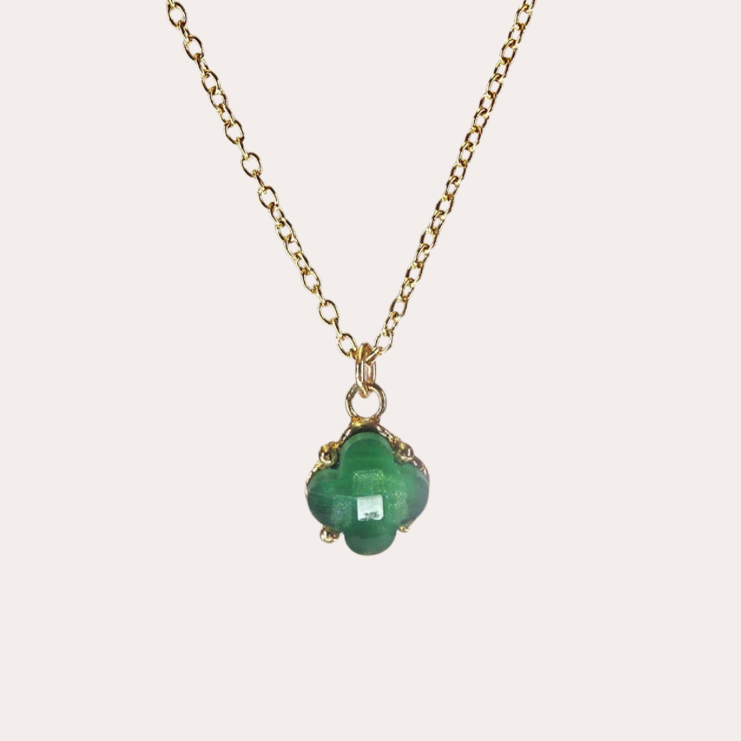 Collier Chorange Bijoux - Angeline vert or