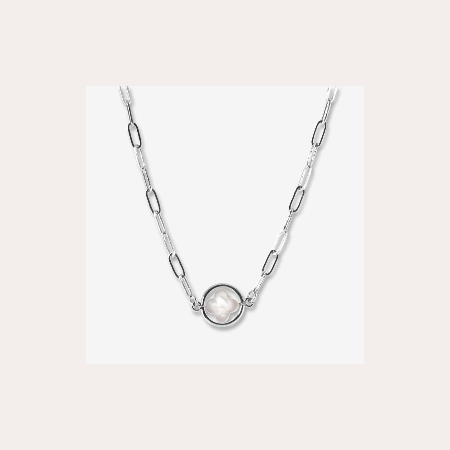 Collier Chorange bijoux - Pinède argent / nacre