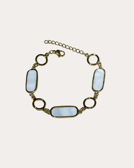 Bracelet Chorange - DELINA Bijoux or / nacre