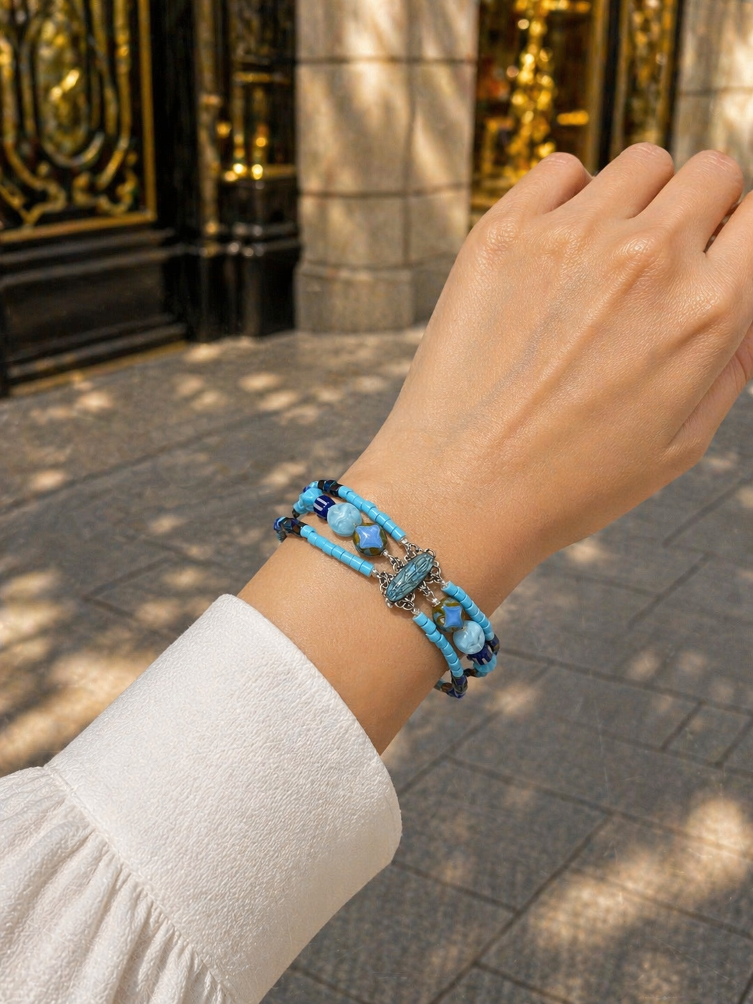 Bracelet Ayala Bar Blue Bayou Azure Silver / Blue