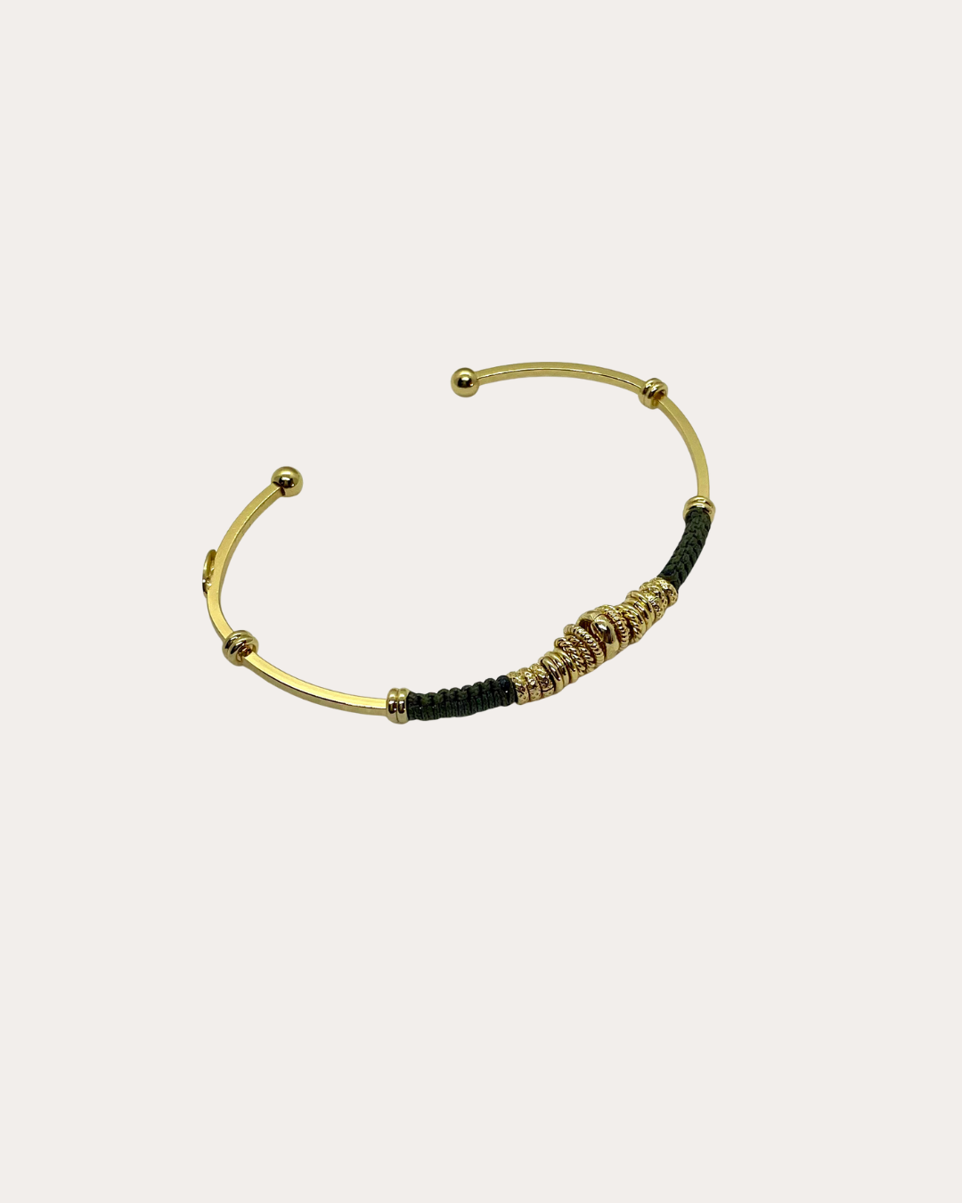 Bracelet GAS Bijoux - Jonc Zizanie or / kaki