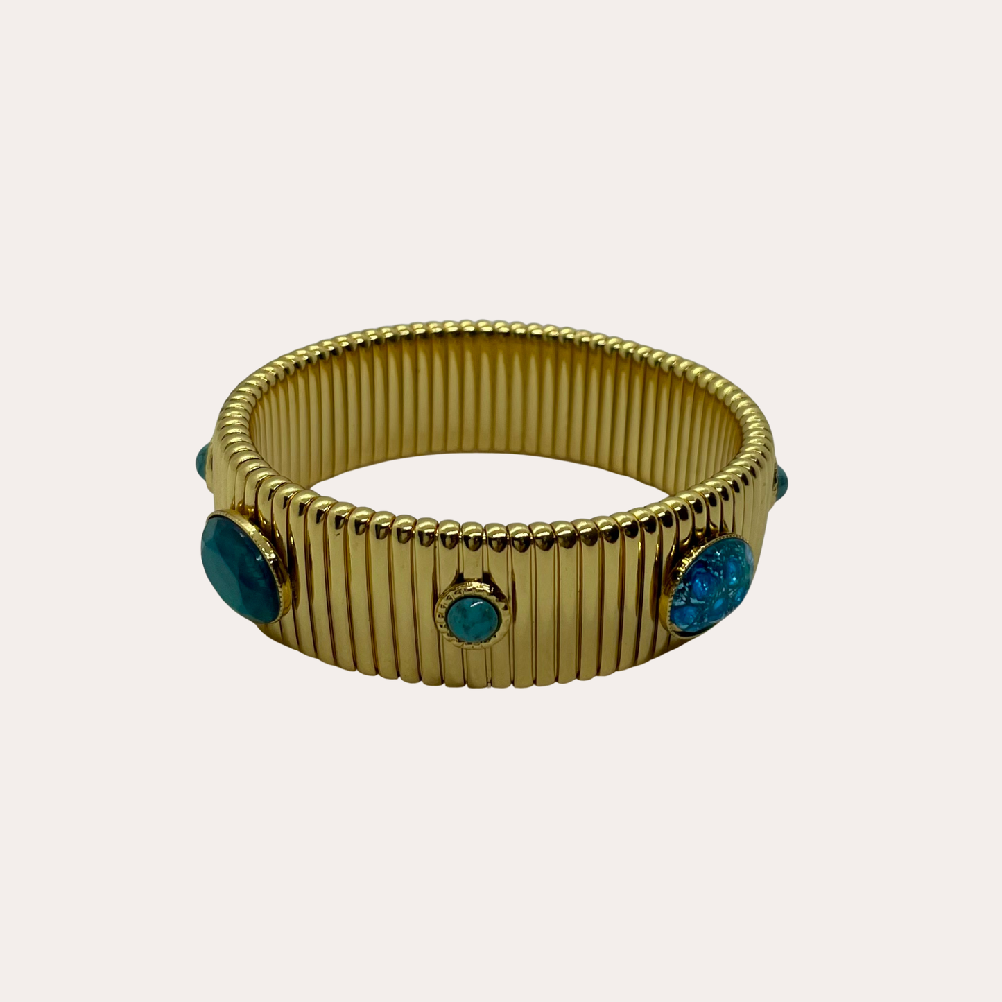 Bracelet GAS Bijoux - Strada moyen modèle or / bleu