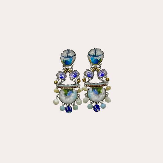 Boucles d'oreilles Ayala Bar - Fresh waters bleu