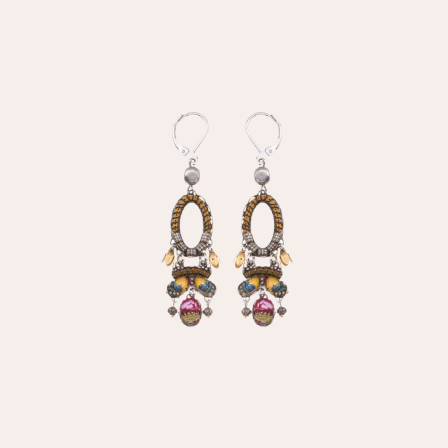Boucles d'oreilles Ayala Bar - Southern belle safran