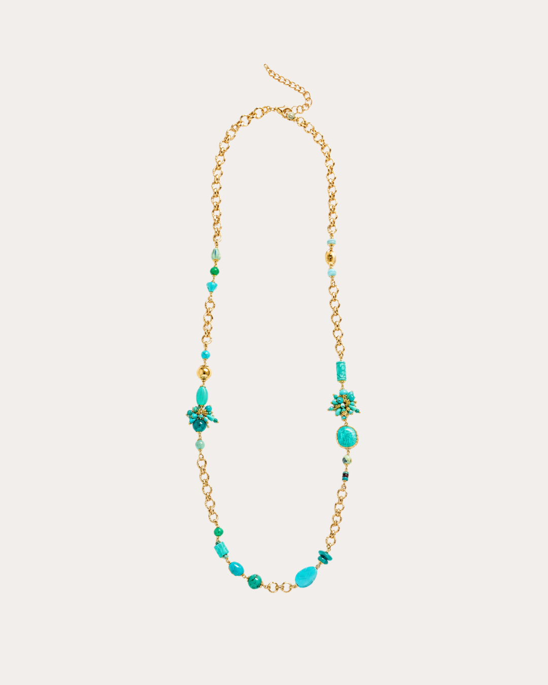 Sautoir GAS Bijoux -  Victorien or / turquoise