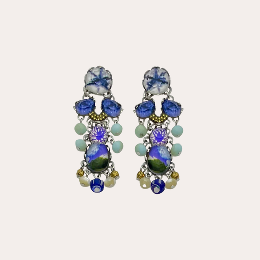 Boucles d'oreilles Ayala Bar - Fresh waters bleu