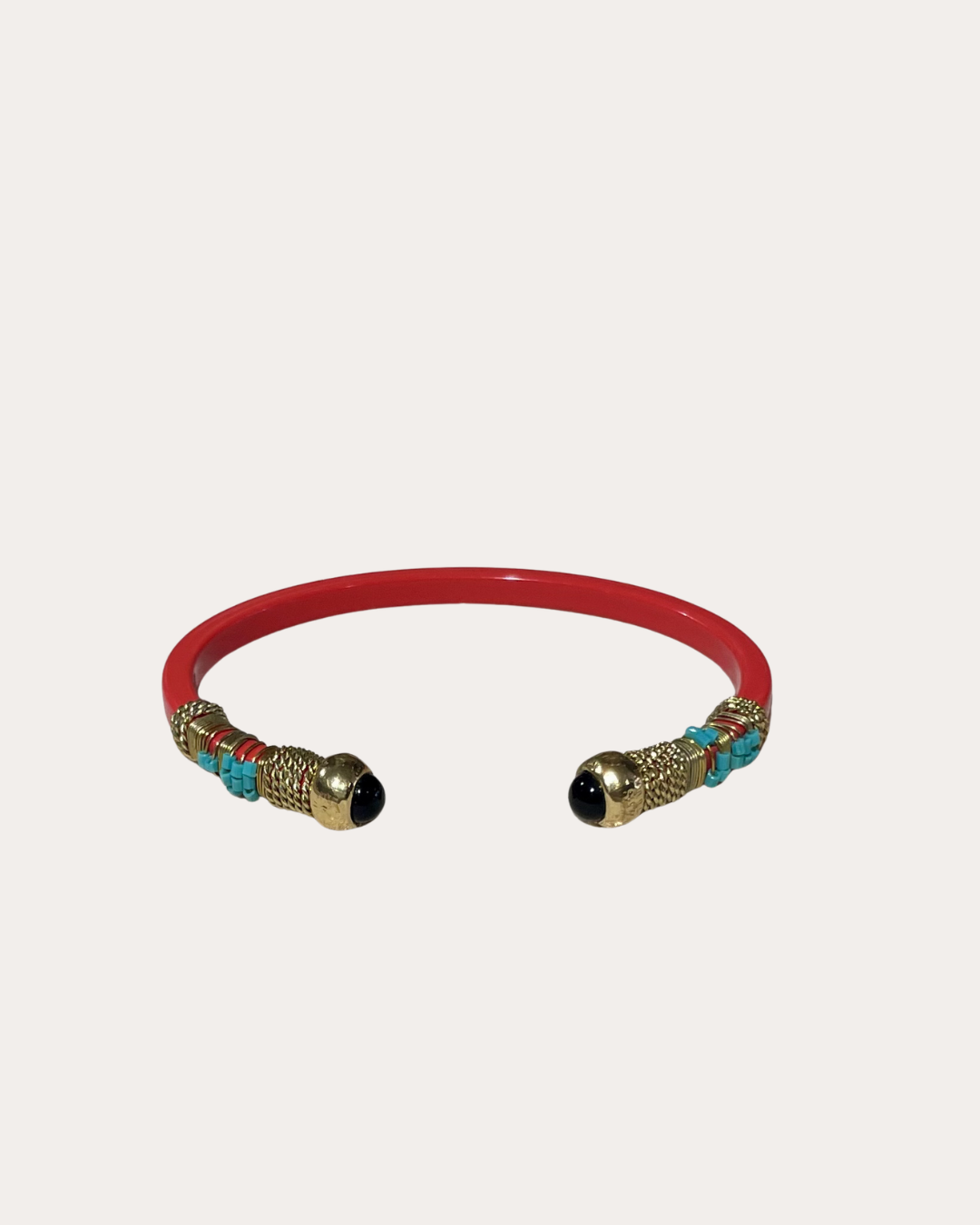 Bracelet Gas Bijoux - Sari acétate corail / or