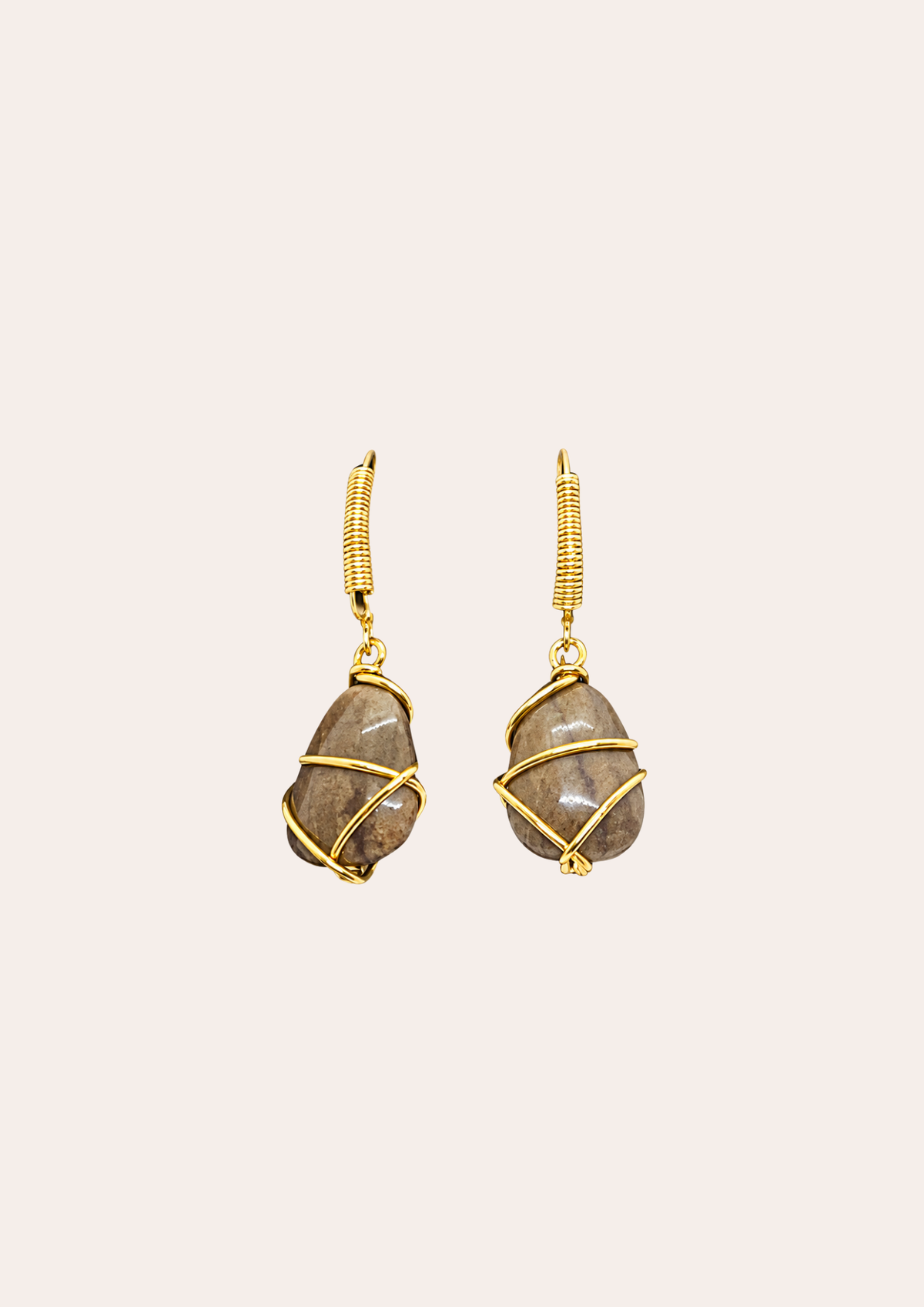 Boucles d'oreilles GAS Bijoux - Tao Rainbow or / Jaspe