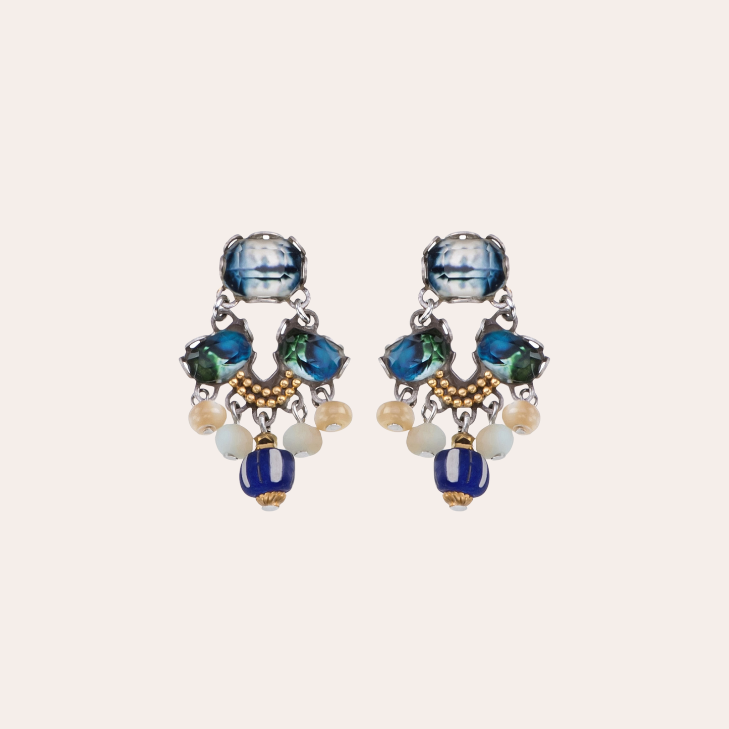 Boucles d'oreilles Ayala Bar - Fresh waters bleu / vert