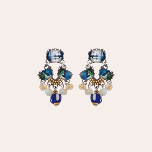 Boucles d'oreilles Ayala Bar - Fresh waters bleu / vert