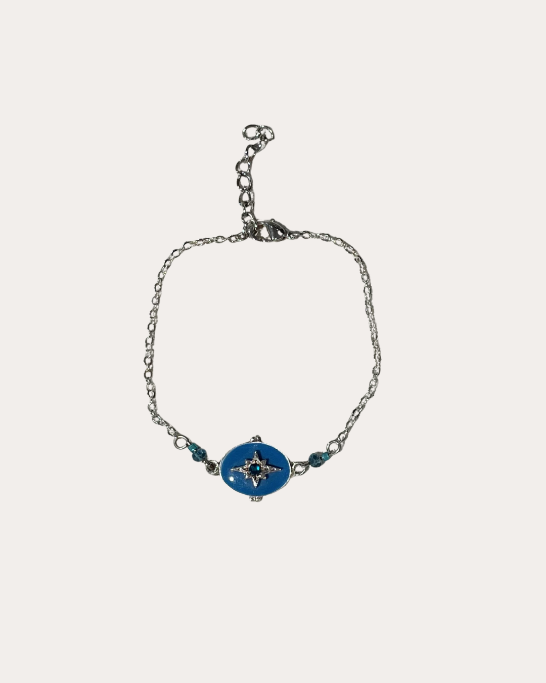 Chorange Jewellery Bracelet - silver plated / blue enamel