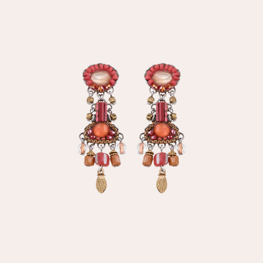 Boucles d'oreilles Ayala Bar - Radical red rouge / orangé