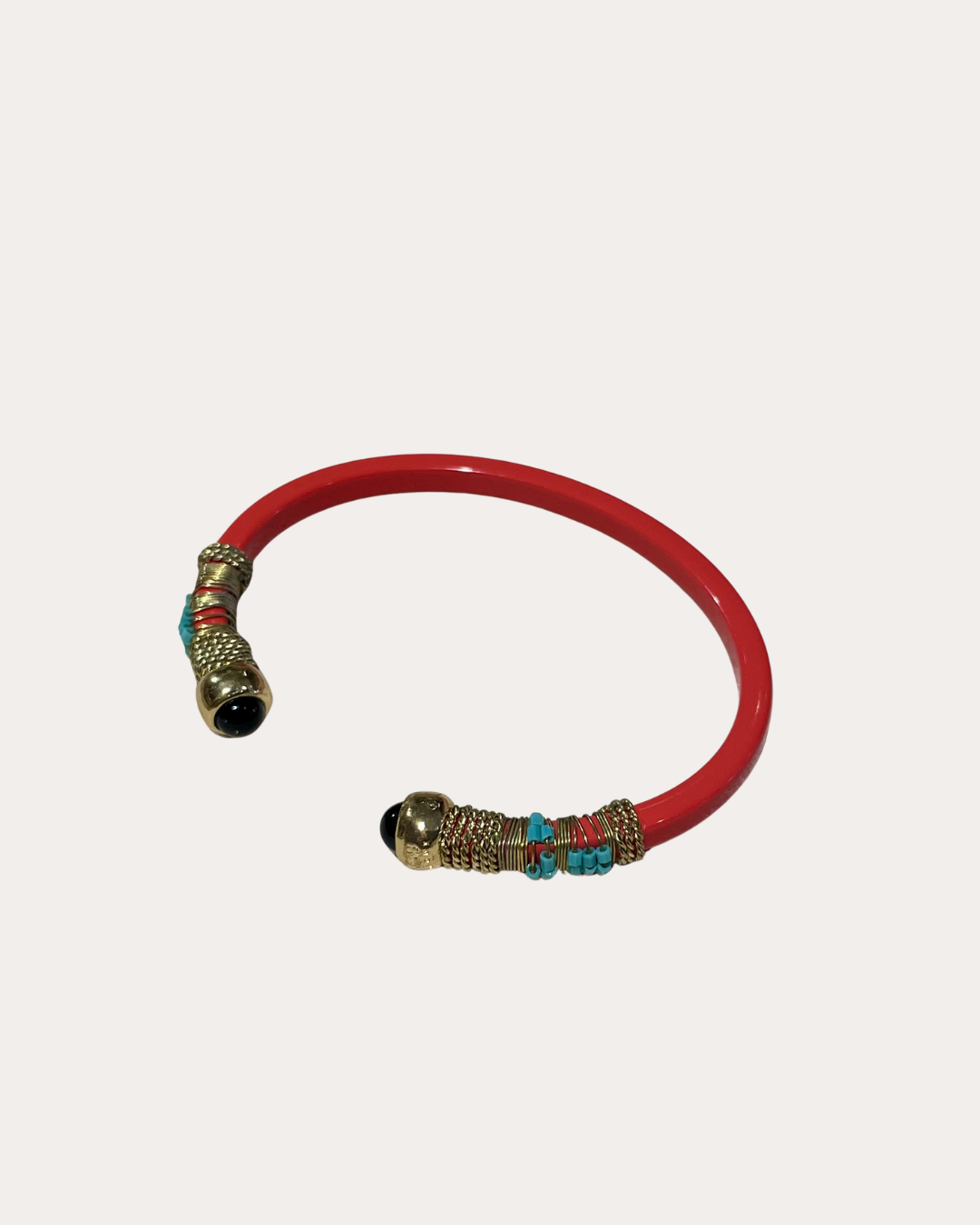Bracelet Gas Bijoux - Sari acétate corail / or