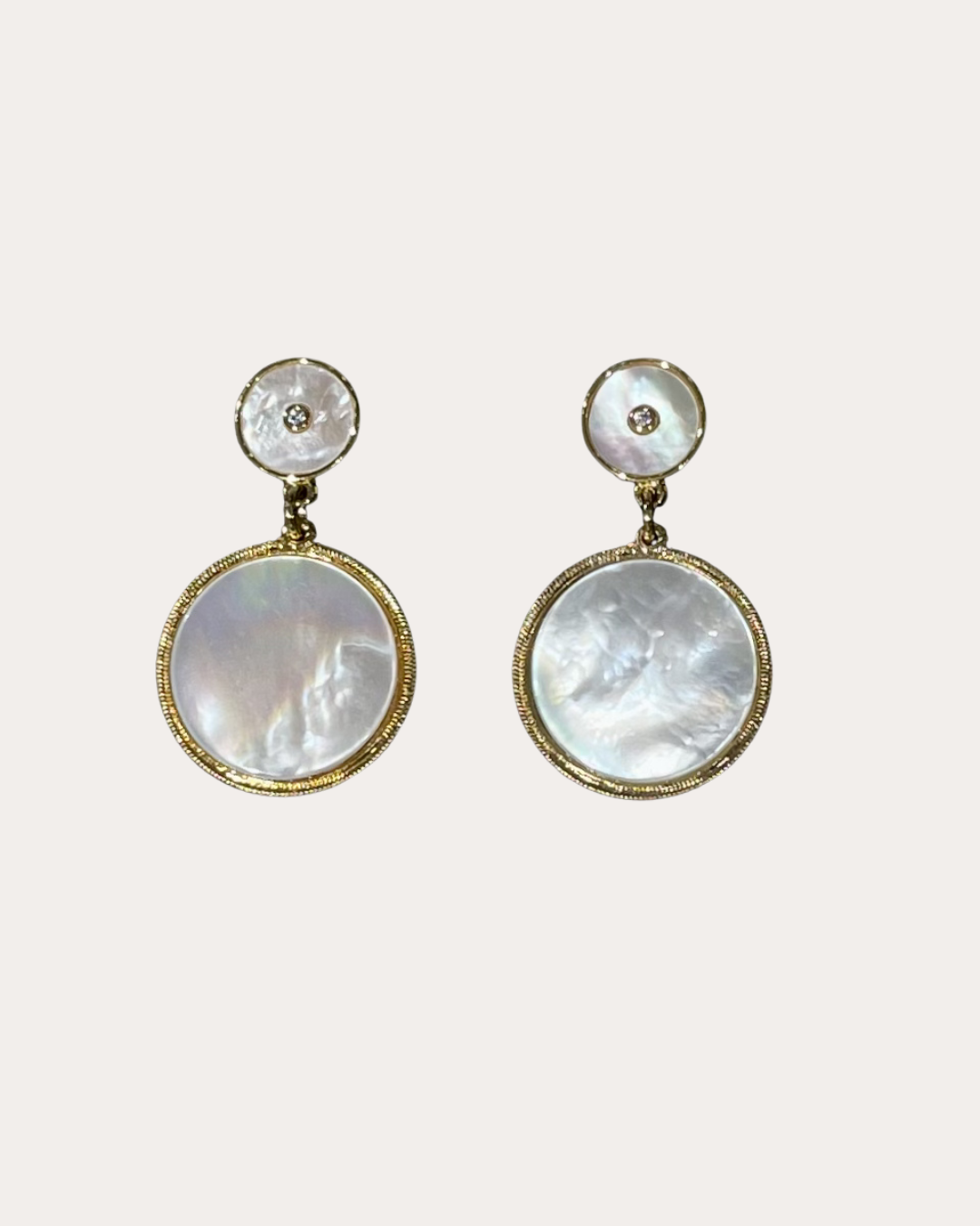 Boucles d'oreilles Chorange Bijoux - or et nacre